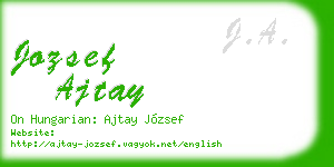 jozsef ajtay business card