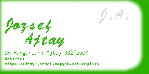 jozsef ajtay business card